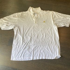 AUGUSTA NATIONAL GOLF SHOP WHTIE POLO THING MATERIAL SIZE X-LARGE